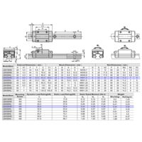 LSH25BK-HN-N-B-M6 AIRTAC PROFILE RAIL BEARING<br>LSH 25MM SERIES, NORMAL ACCURACY WITH LIGHT PRELOAD (B), SQUARE MOUNT - NORMAL BODY